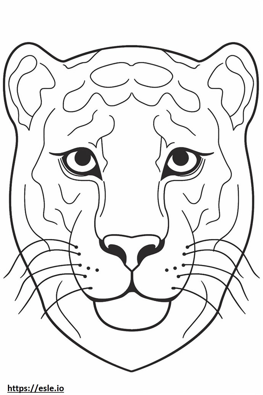 Bombay face coloring page