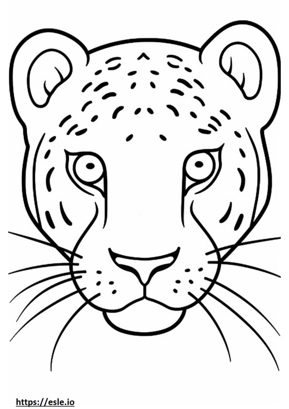 Bombay face coloring page