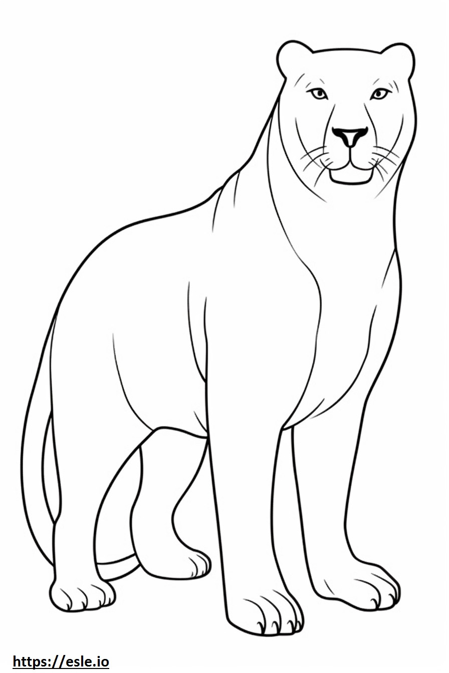 Bombay full body coloring page