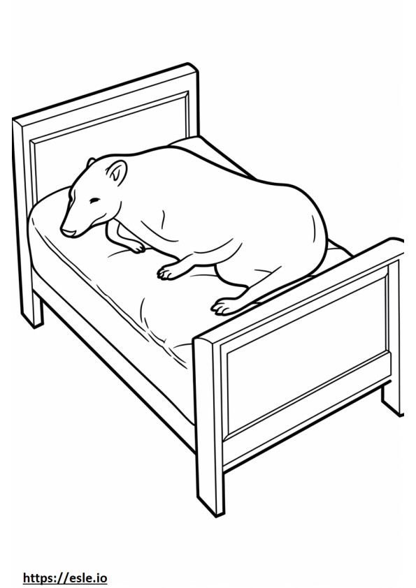 Bombay Sleeping coloring page