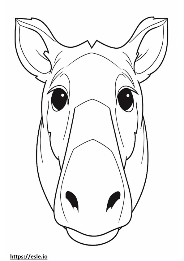 Bongo face coloring page
