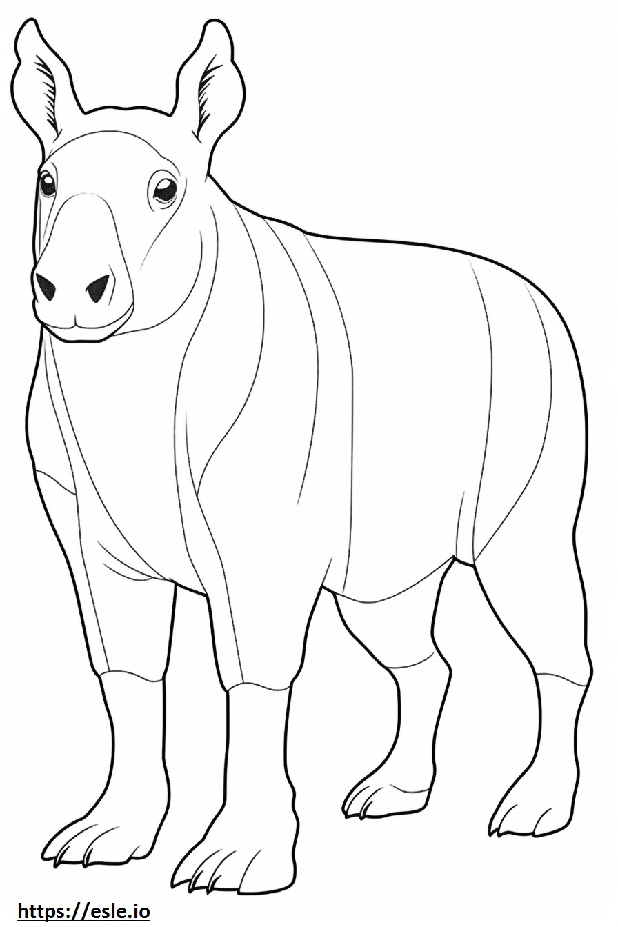 Bongo full body coloring page