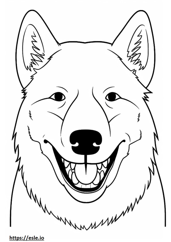 Emoji de sonrisa de Borador para colorear e imprimir