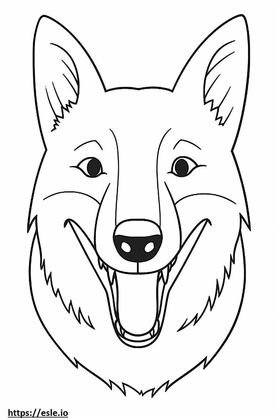Borador smile emoji 3 coloring page
