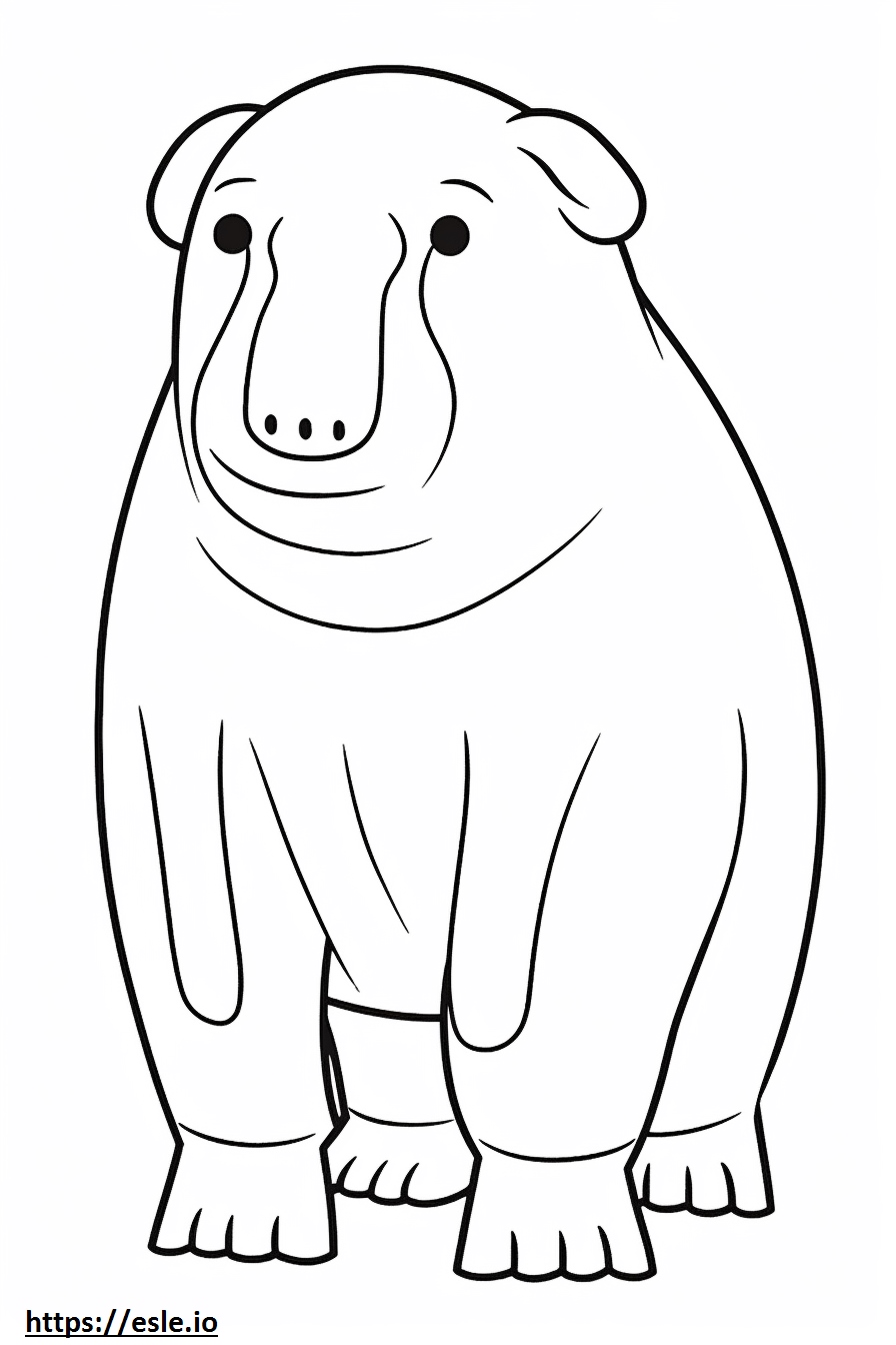Borador Cartoon 2 Coloring Page