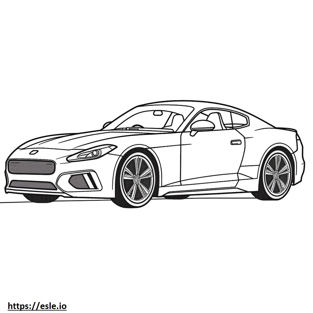 Jaguar F-Type P450 AWD R-Dynamic Coupe 2024 coloring page