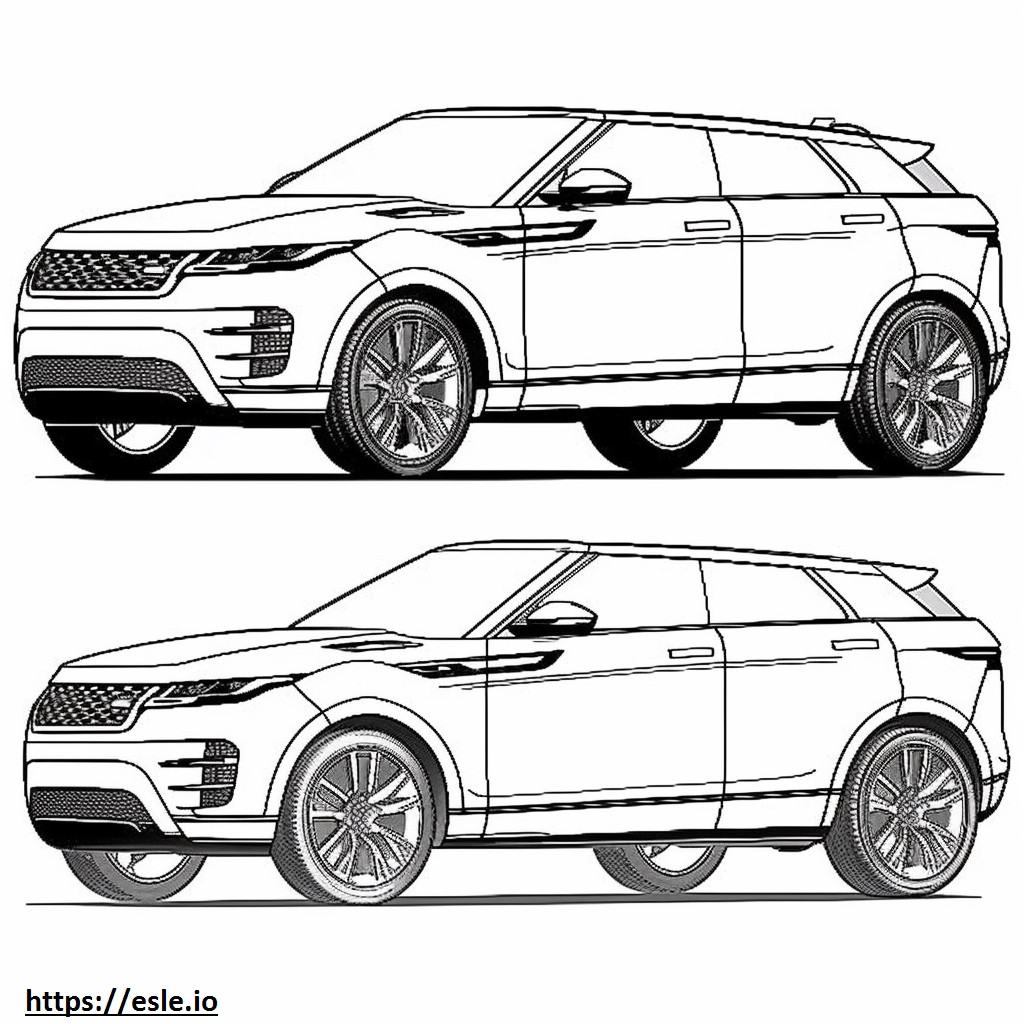 Land Rover Range Rover Evoque 2024 szinező