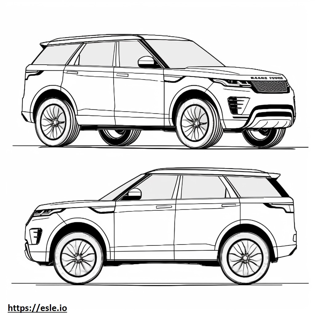 Land Rover Penemuan Olahraga 2024 gambar mewarnai