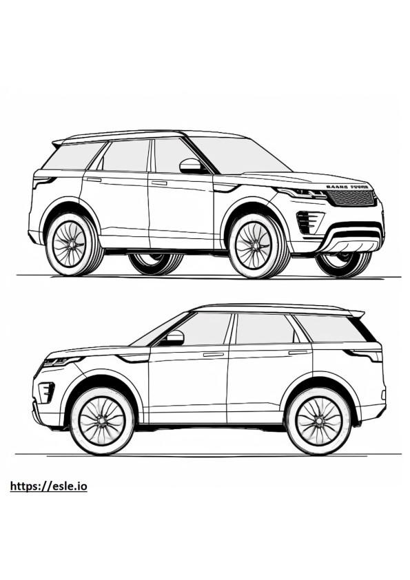 Land Rover Discovery Sport 2024 para colorear e imprimir