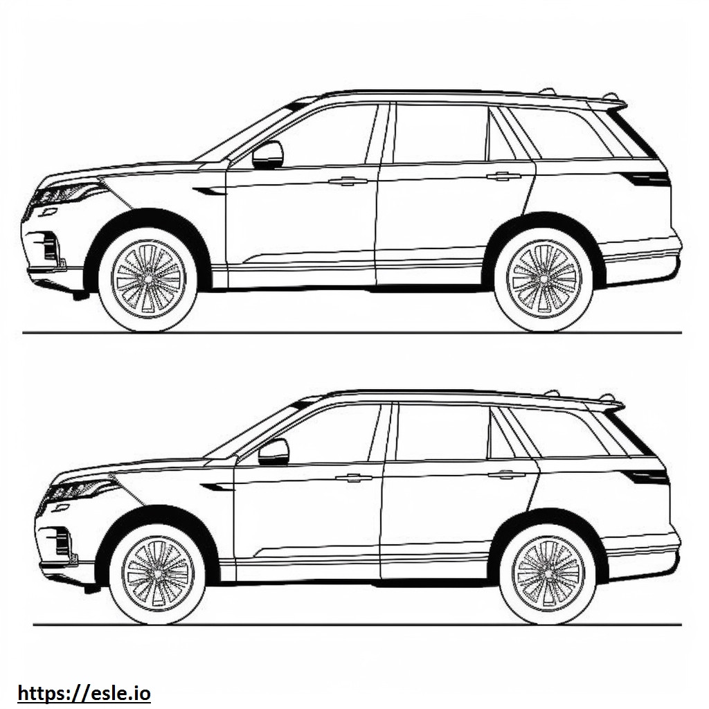 Land Rover Discovery Sport 2024 coloring page