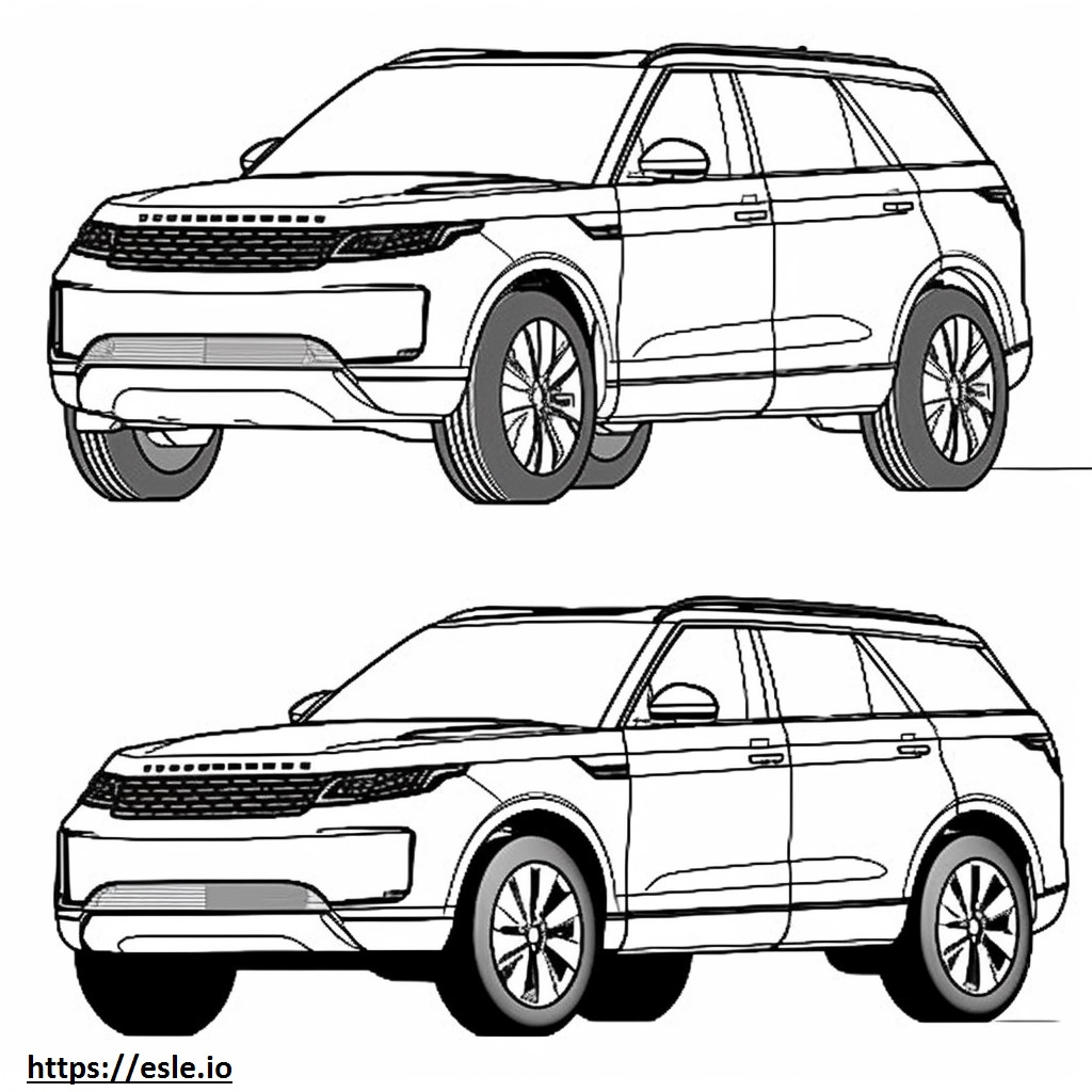 Land Rover Discovery Sport 2024 para colorir