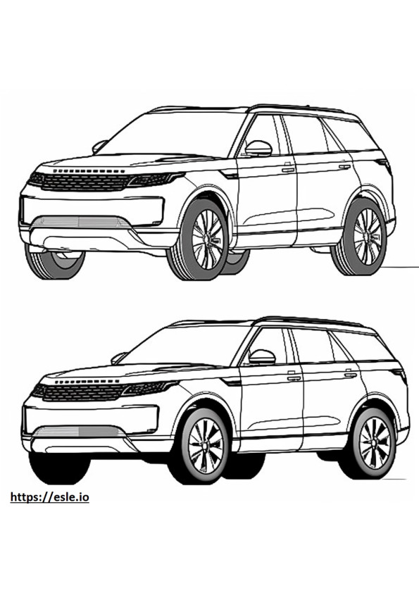 Land Rover Penemuan Olahraga 2024 gambar mewarnai