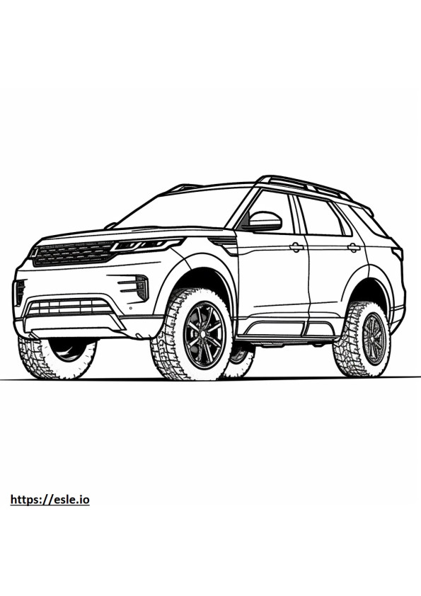 Land Rover Discovery Sport 2024 para colorear e imprimir
