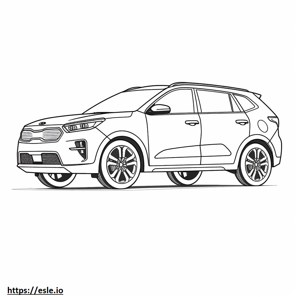 Kia Seltos AWD 2024 coloring page