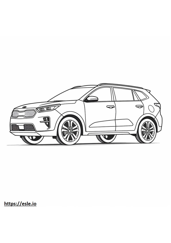 Kia Seltos AWD 2024 coloring page