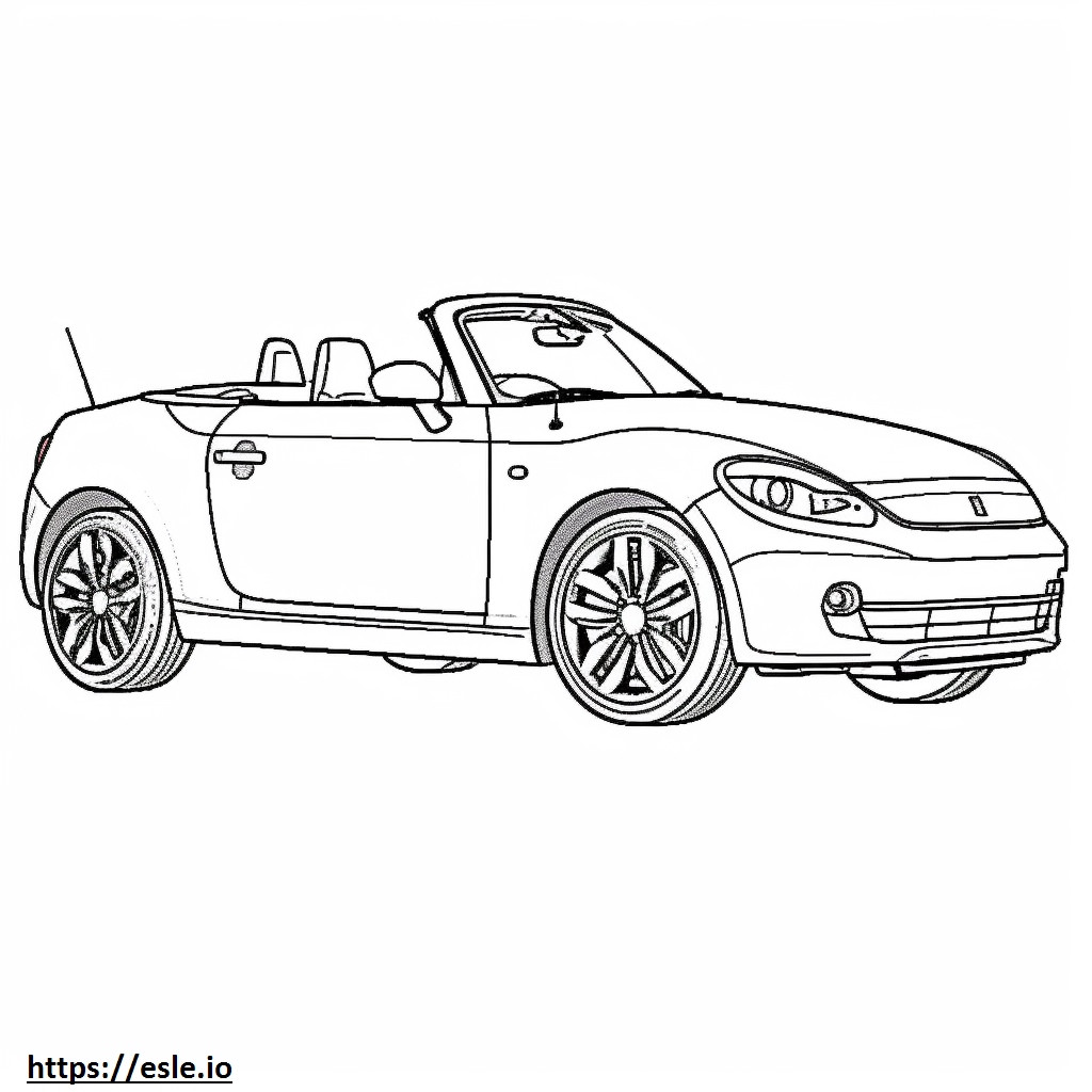 MINI Cooper S Convertible 2024 coloring page