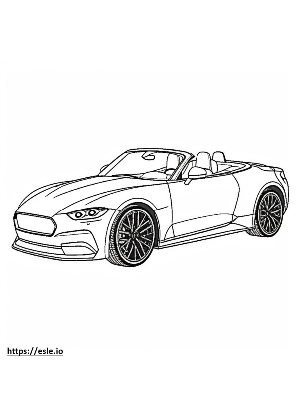 MINI John Cooper Works Convertible 2024 coloring page