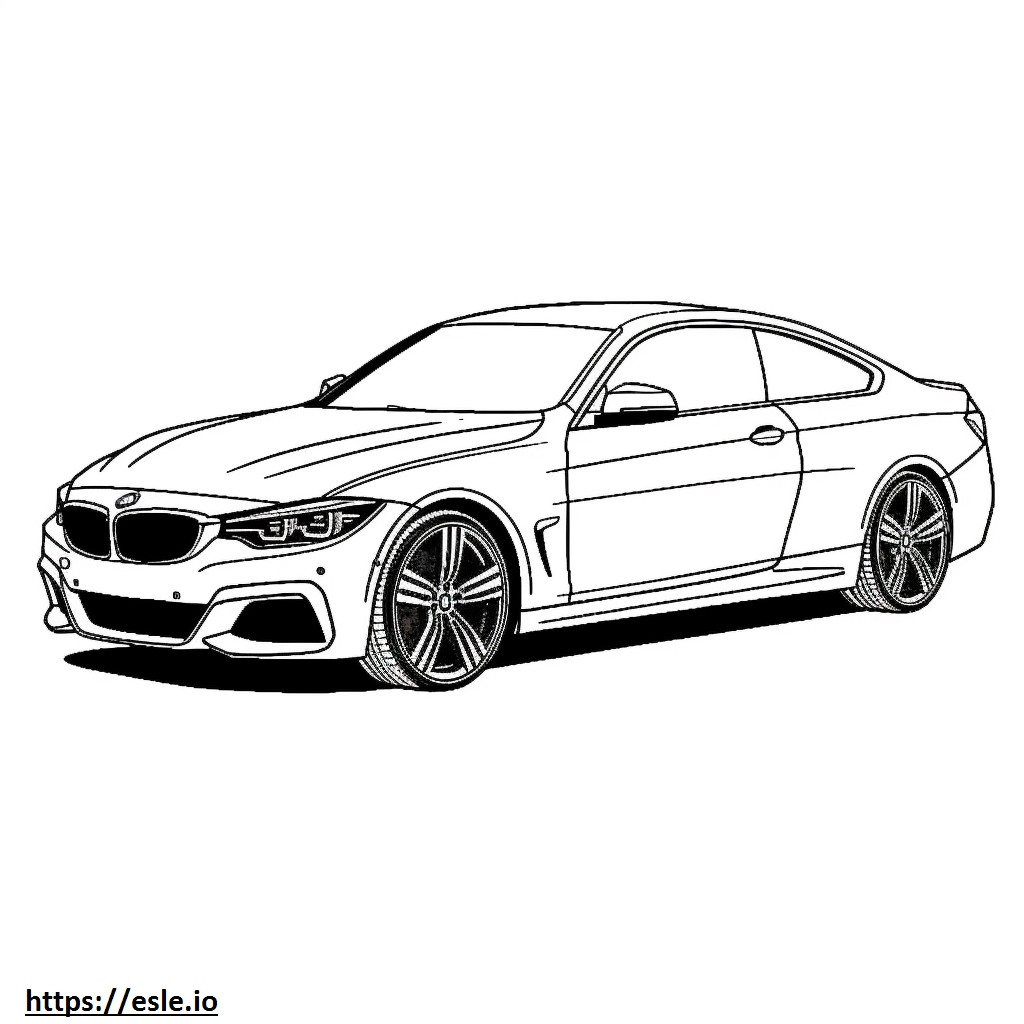 BMW 430i クーペ 2024 ぬりえ - 塗り絵
