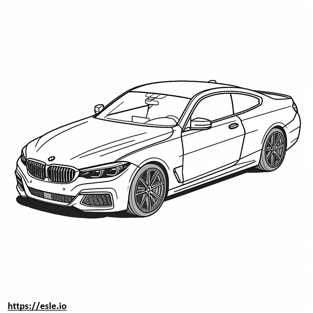 BMW 430i Coupe 2024 coloring page
