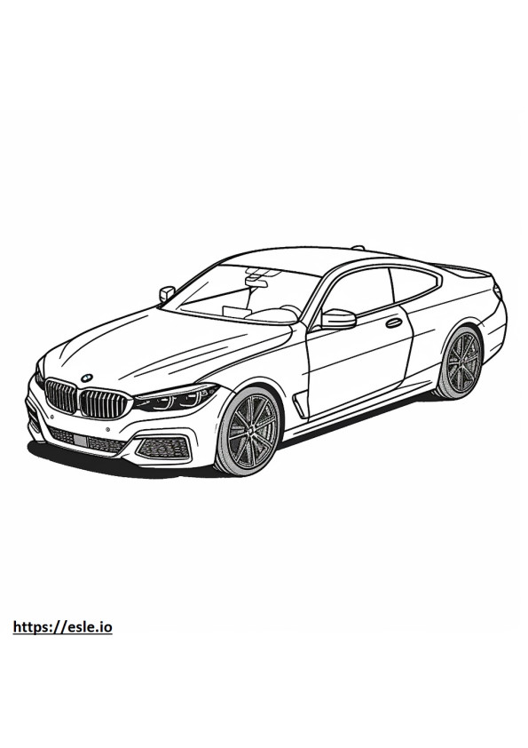 BMW 430i Coupe 2024 de colorat
