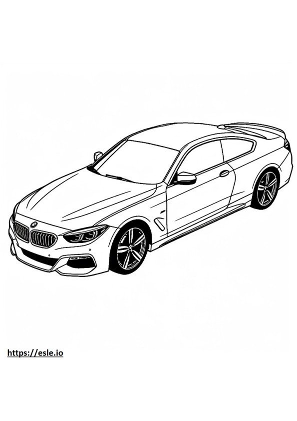 BMW 430i Coupé 2024 da colorare