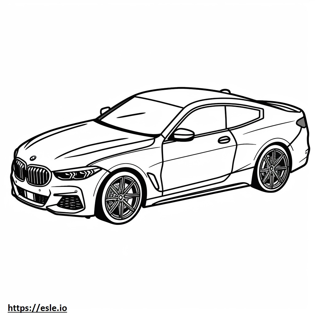 BMW 430i xDrive Coupe 2024 coloring page
