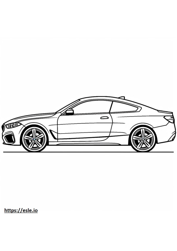 BMW 430i xDrive Coupe 2024 coloring page