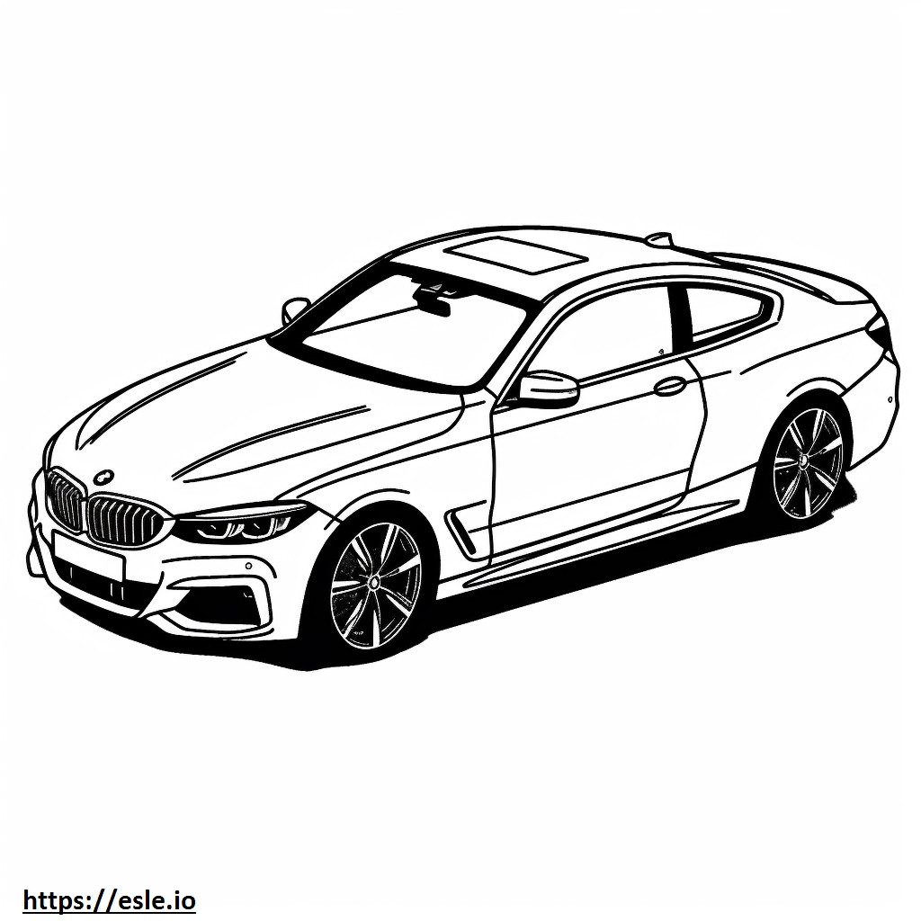 BMW 430i xDrive Coupé 2024 da colorare