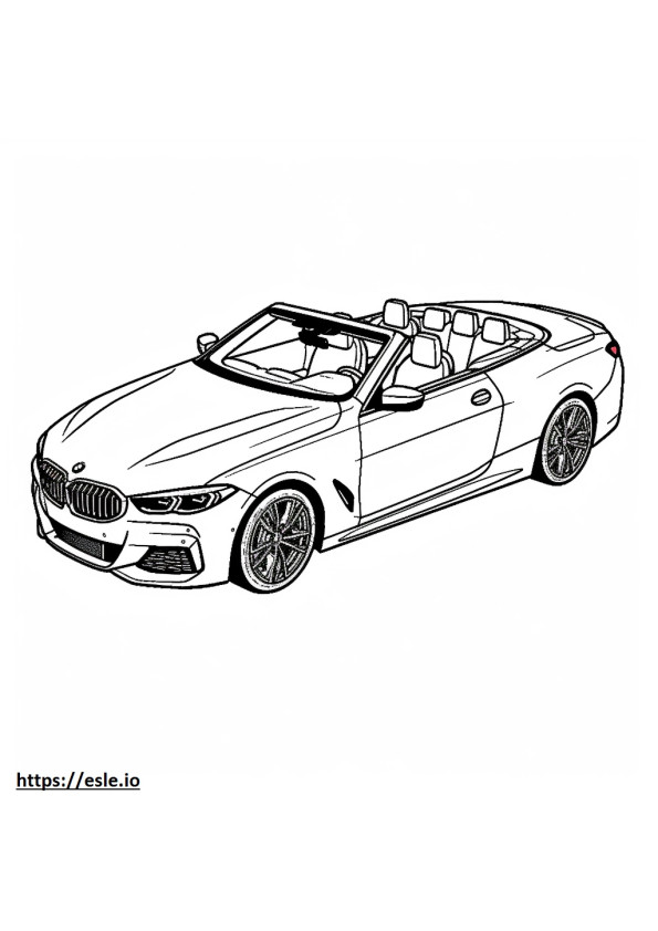 BMW 430i xDrive Konversi 2024 gambar mewarnai