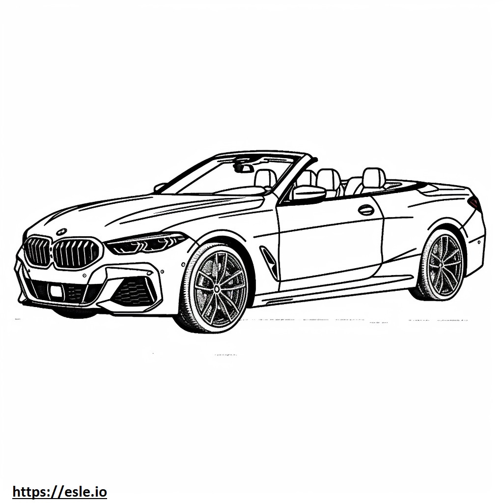 BMW 430i xDrive Conversível 2024 para colorir