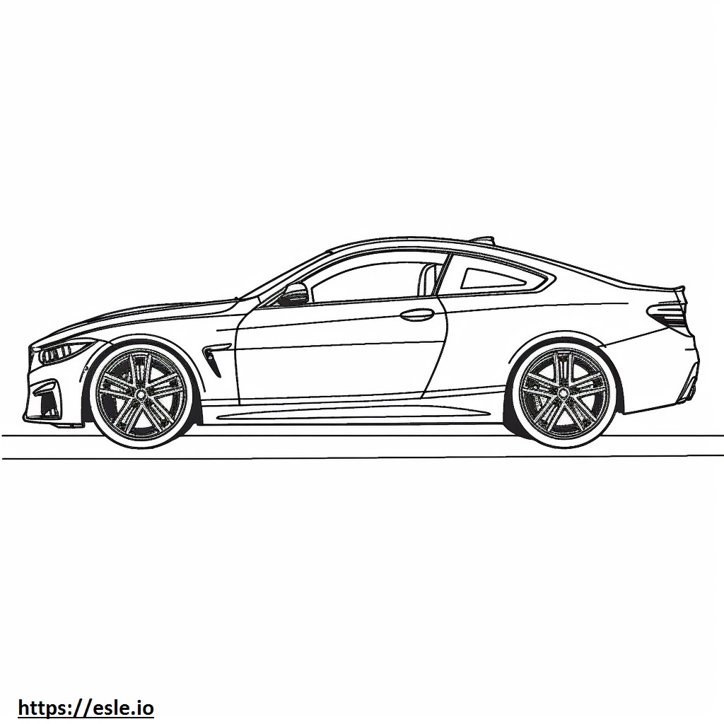 BMW M4 Coupe 2024 coloring page