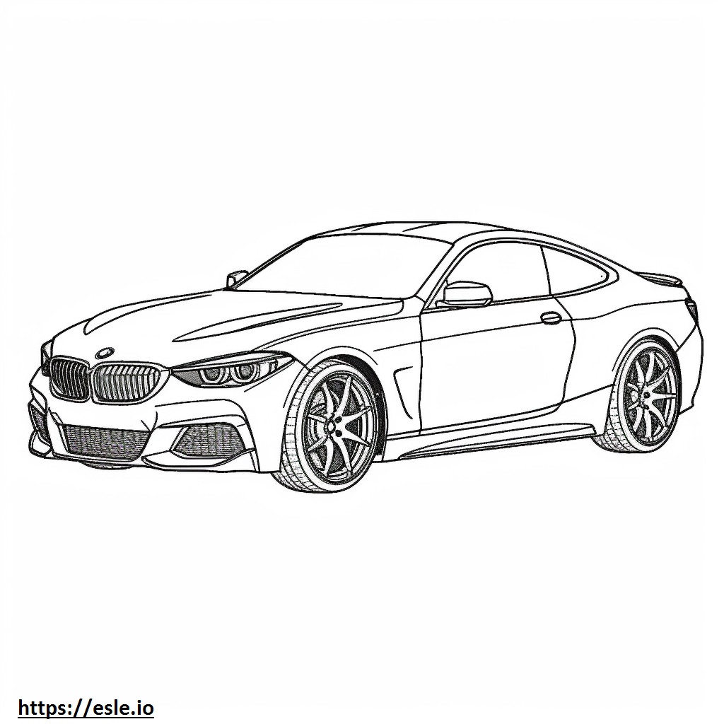 BMW M4 Coupé 2024 da colorare