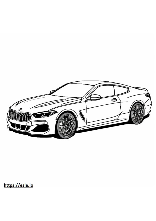 BMW 840i Coupe 2024 coloring page