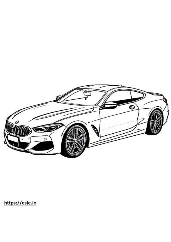 BMW 840i Coupé 2024 para colorir