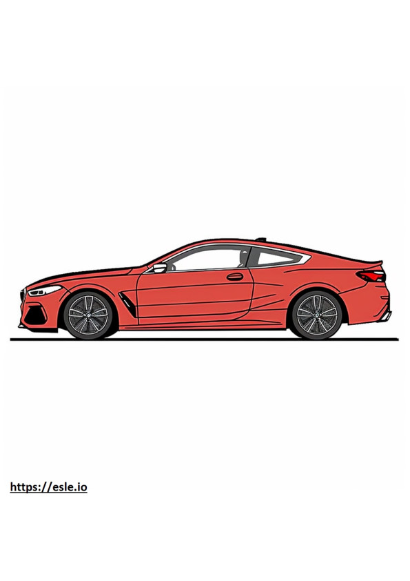 BMW 840i xDrive Coupe 2024 coloring page