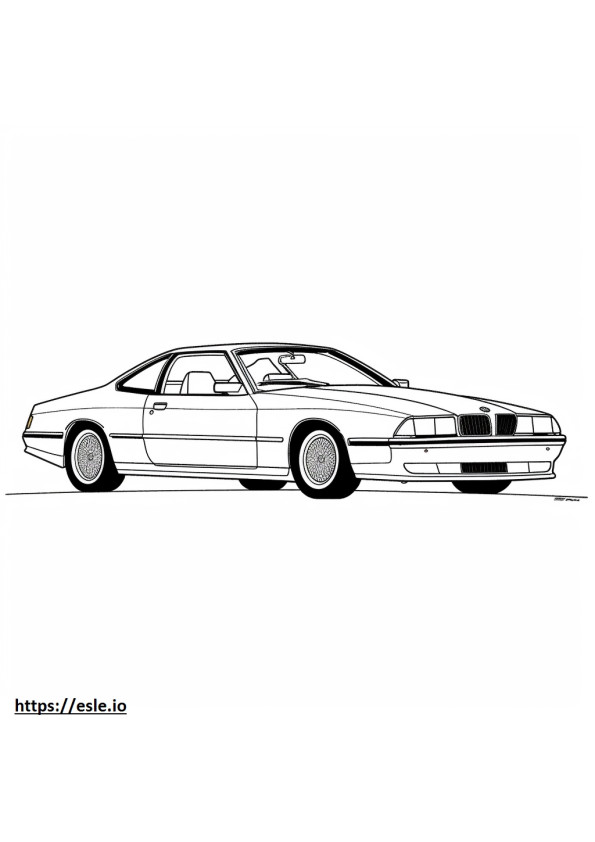 BMW 840i xDrive Coupe 2024 coloring page