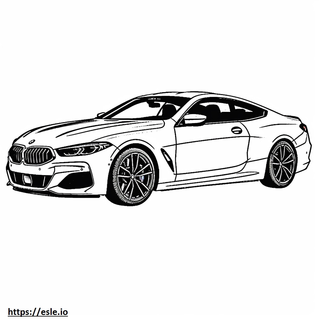 BMW M850i xDrive Coupe 2024 kolorowanka