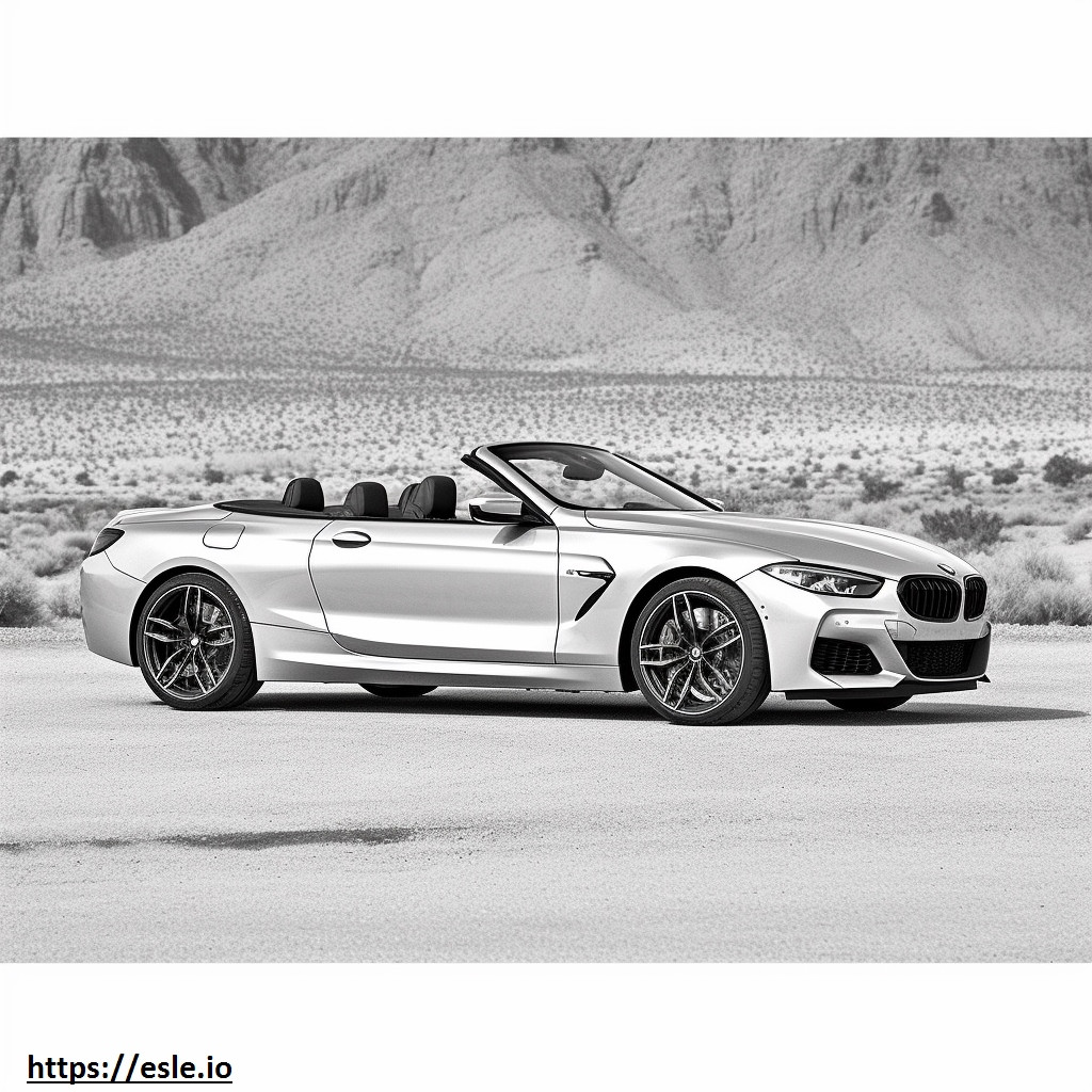 BMW M8 Competição Conversível 2024 para colorir