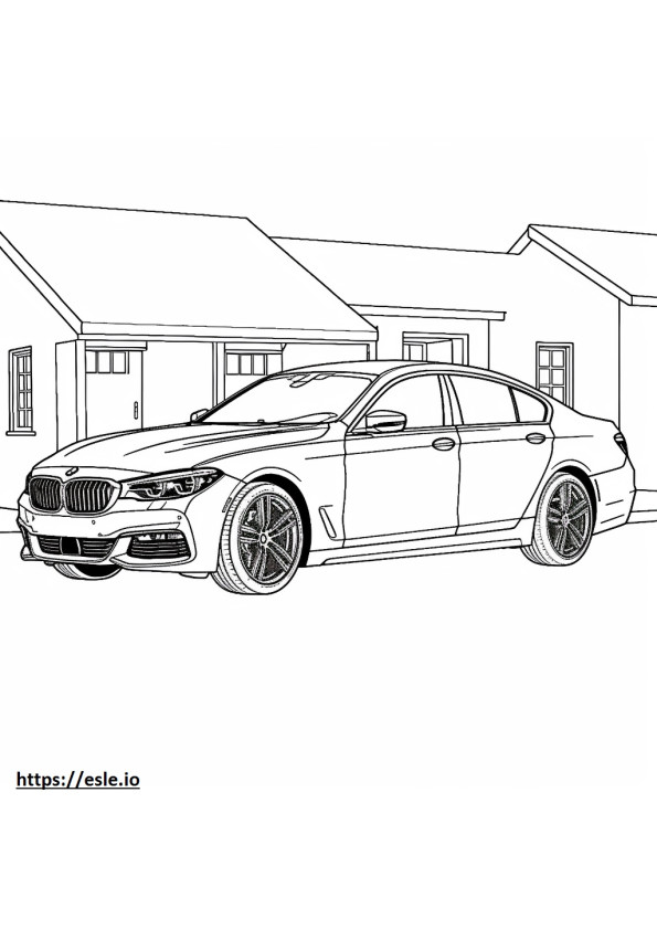 BMW 430i グラン クーペ 2024 ぬりえ - 塗り絵