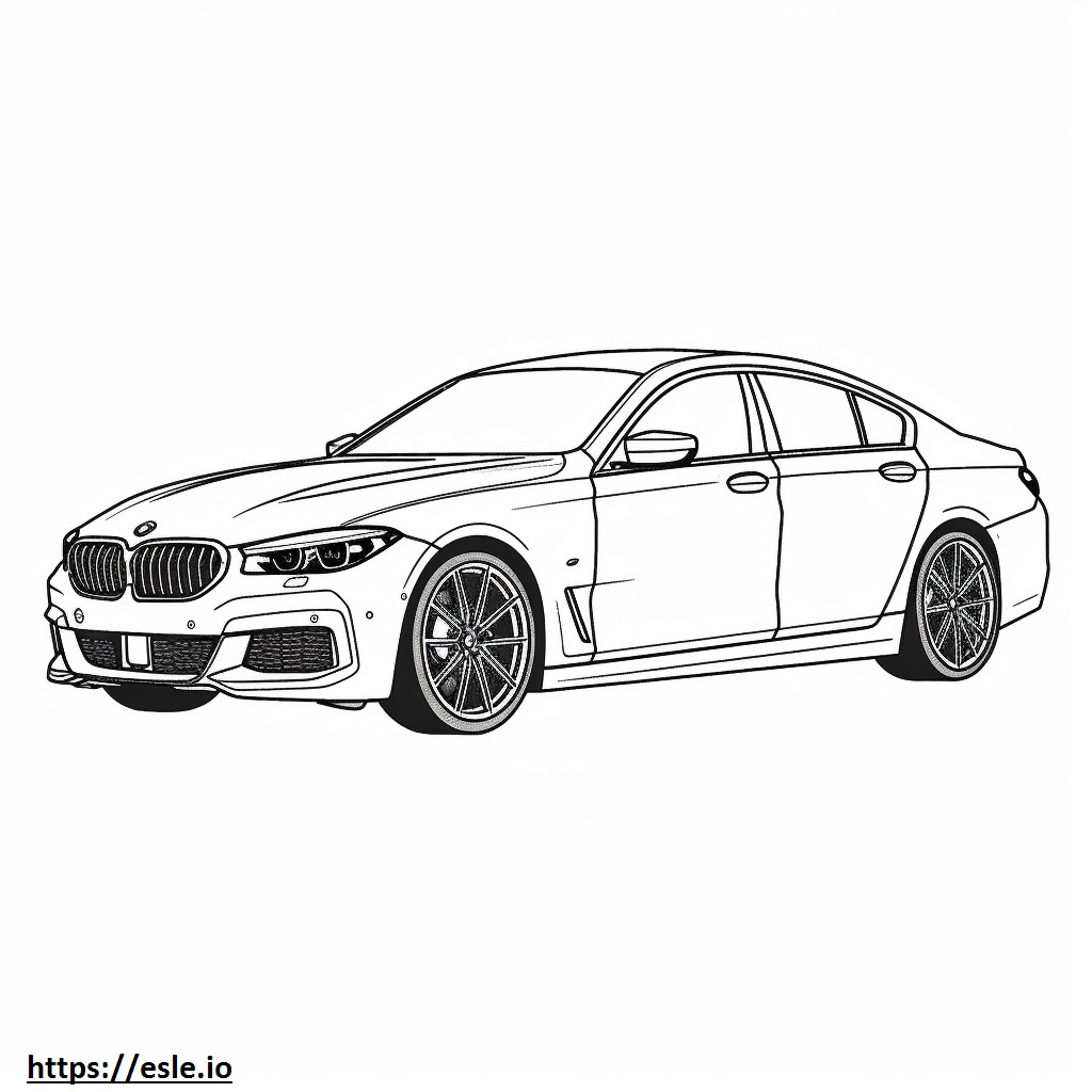 BMW 430i Gran Coupe 2024 coloring page