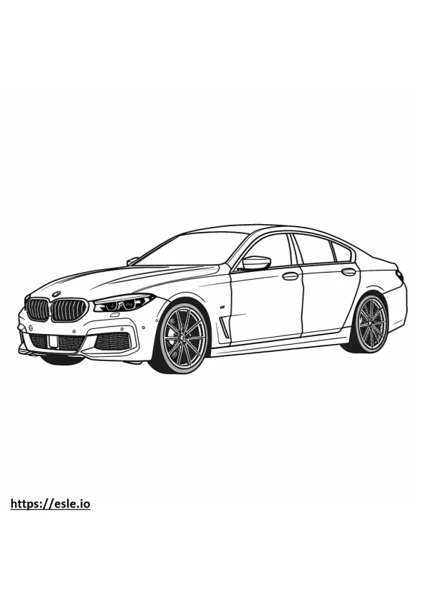 BMW 430i Gran Coupé 2024 kleurplaat