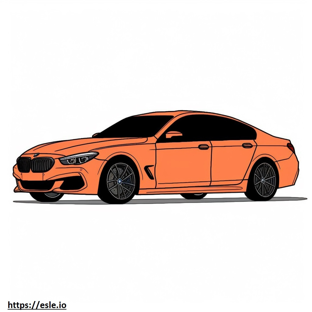 BMW 430i xDrive Gran Coupé 2024 para colorir