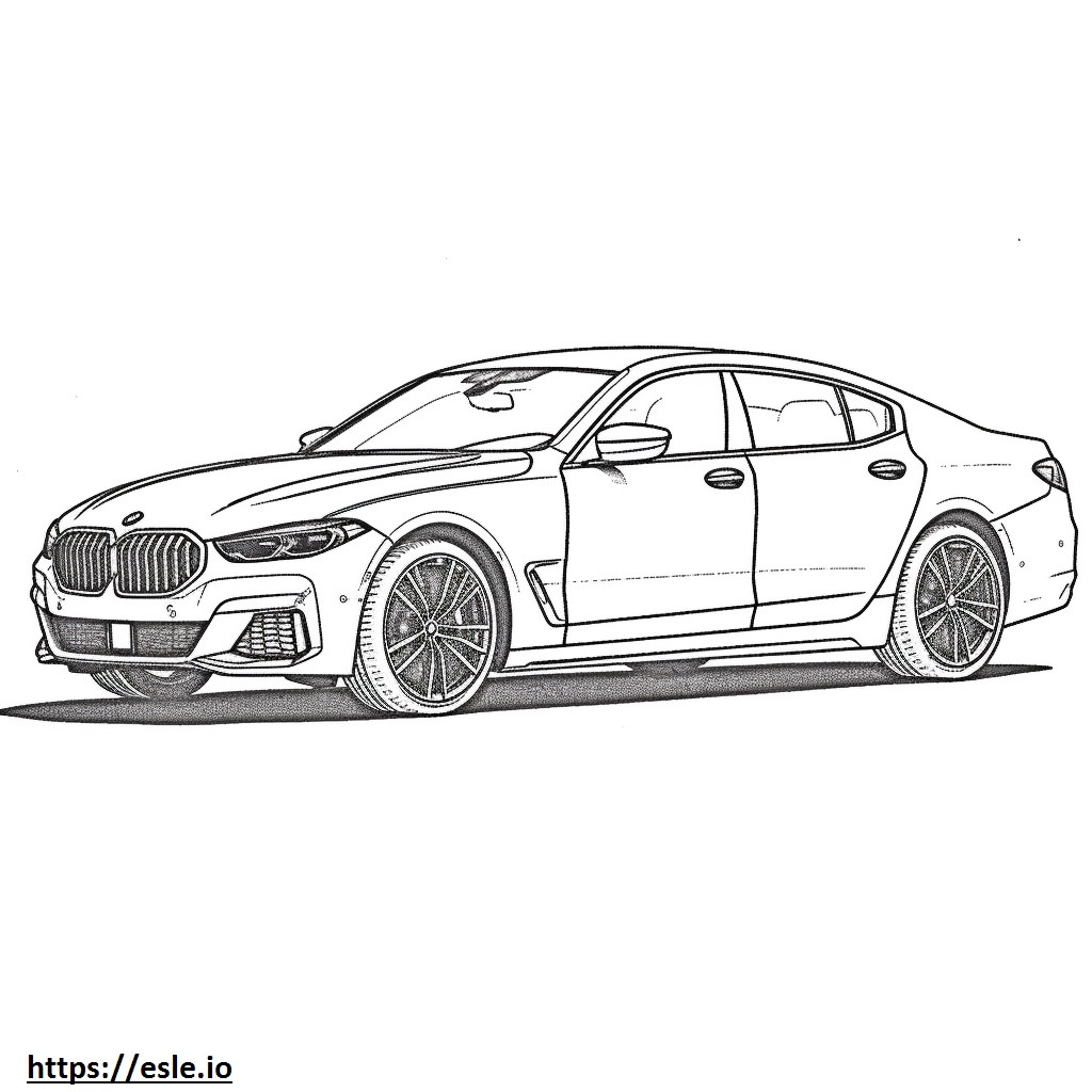 BMW Alpina B8 Gran Coupé 2024 para colorir