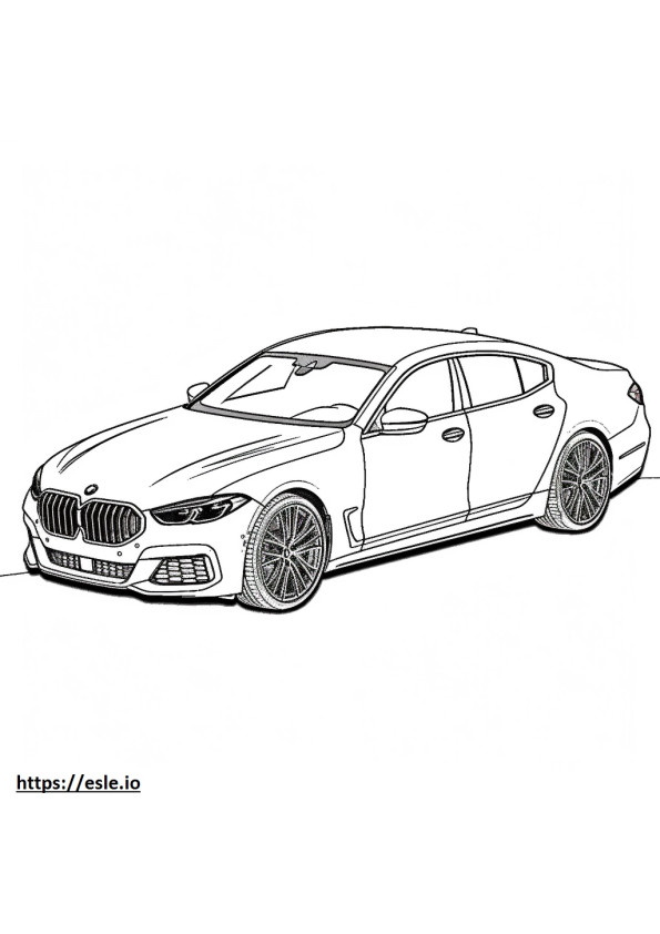 BMW Alpina B8 Gran Coupé 2024 da colorare