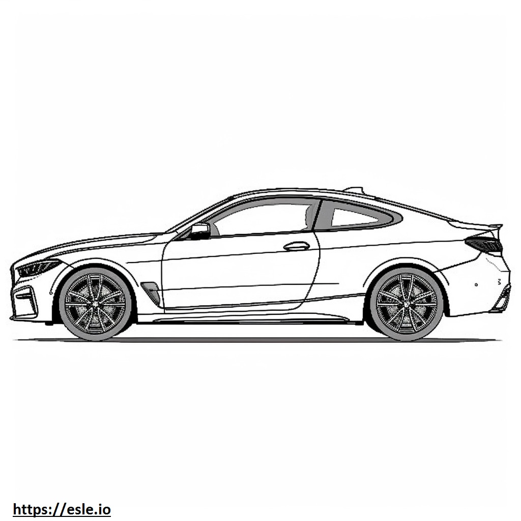 BMW M440i Coupe 2024 coloring page