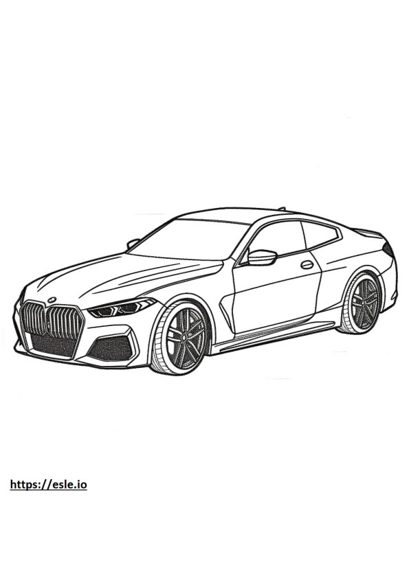 BMW M440i xDrive Coupe 2024 coloring page