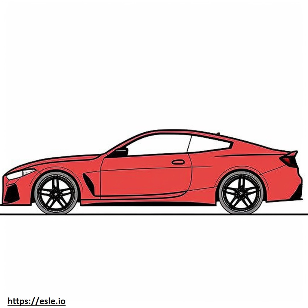 BMW M440i xDrive Coupe 2024 coloring page