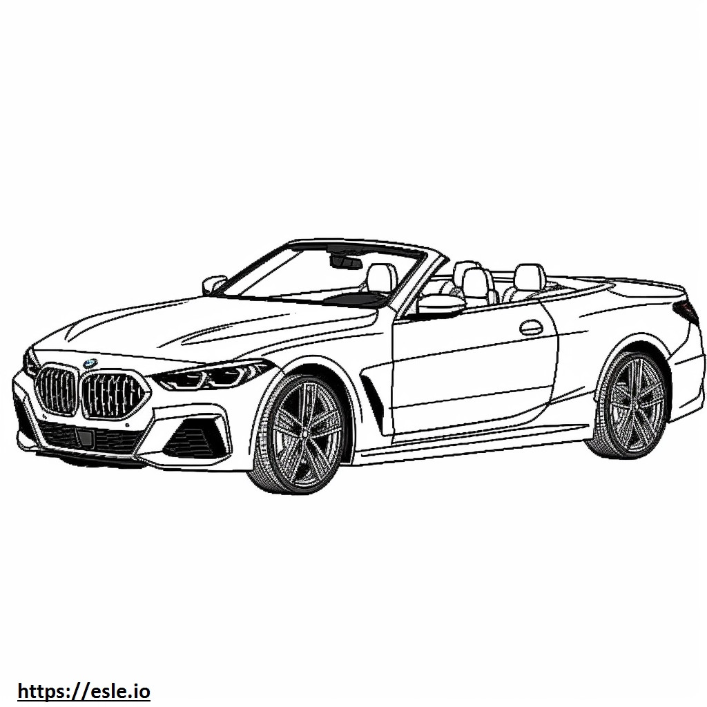 BMW M440i xDrive Conversível 2024 para colorir