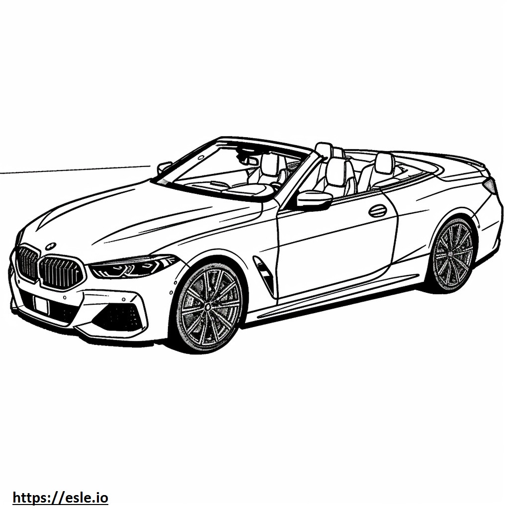 BMW M440i xDrive Conversível 2024 para colorir