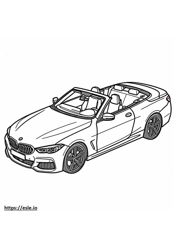 BMW M440i xDrive Cabriolet 2024 da colorare
